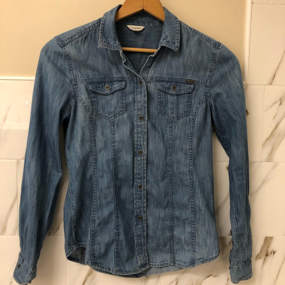 Calvin Klein Denim Button Down